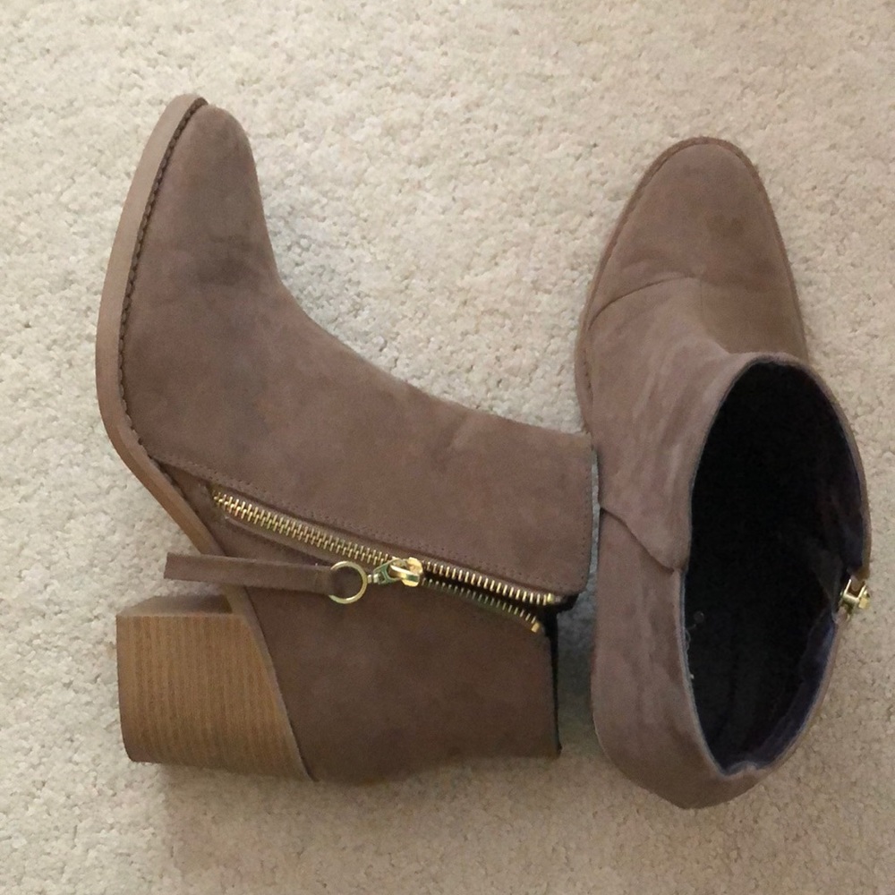 Booties worn once